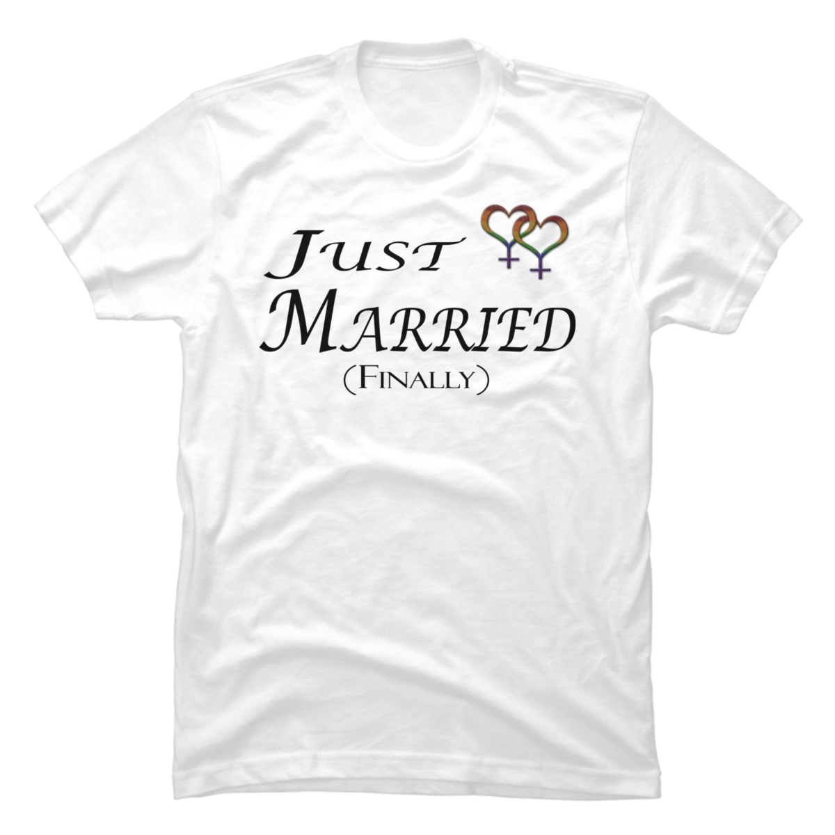 lesbian just married t shirts